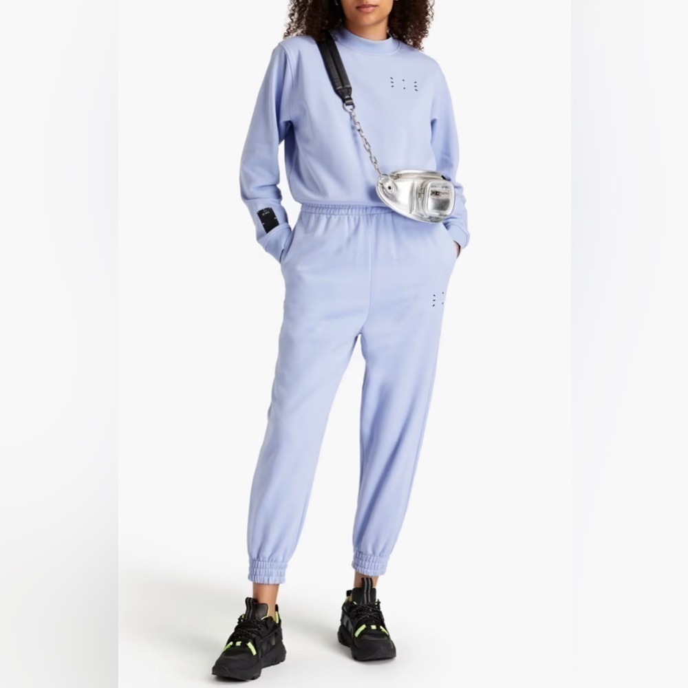 McQueen French cotton terry lavender sweatshirt NWT